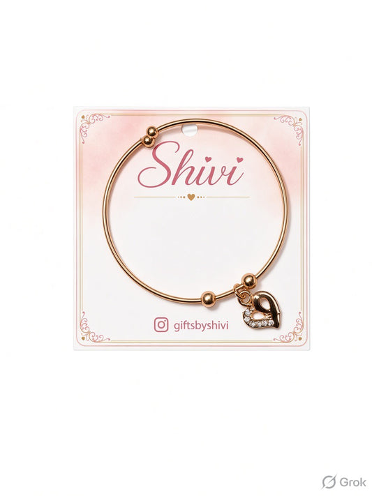 Charm Bangle Bracelet