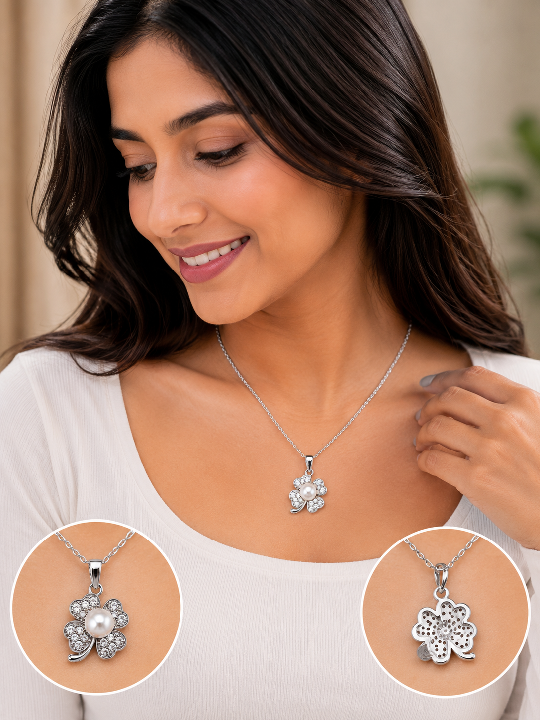 Flower Silver Pendant