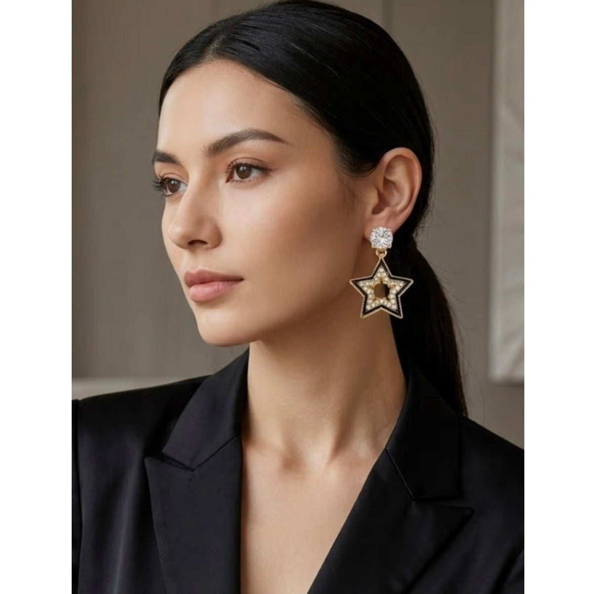Gold Plated Star Earrings