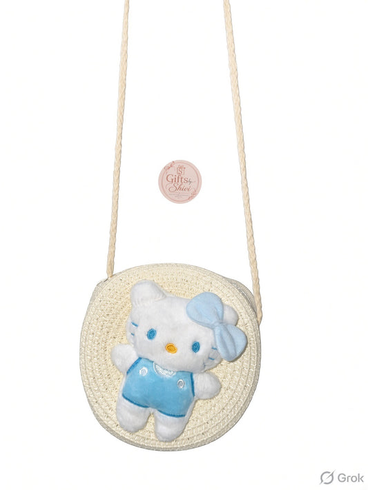 Cute Girls Sling Jute Bag