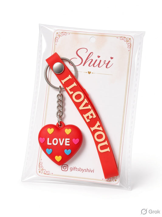 I Love You Keyring