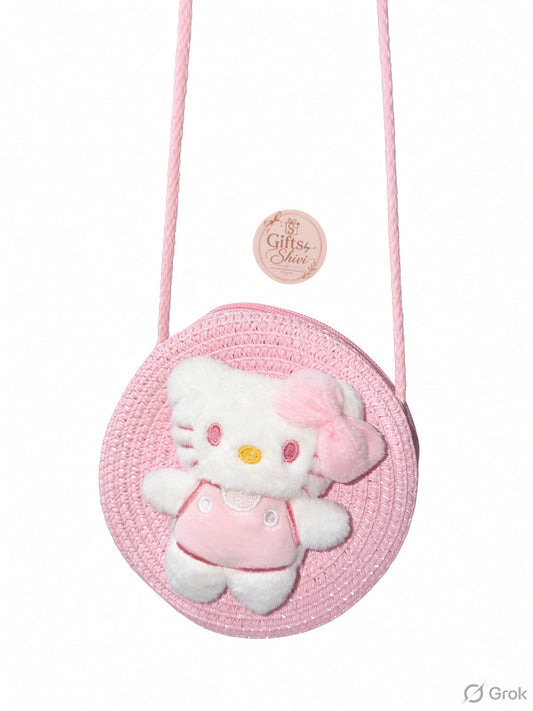 Cute Girls Sling Jute Bag