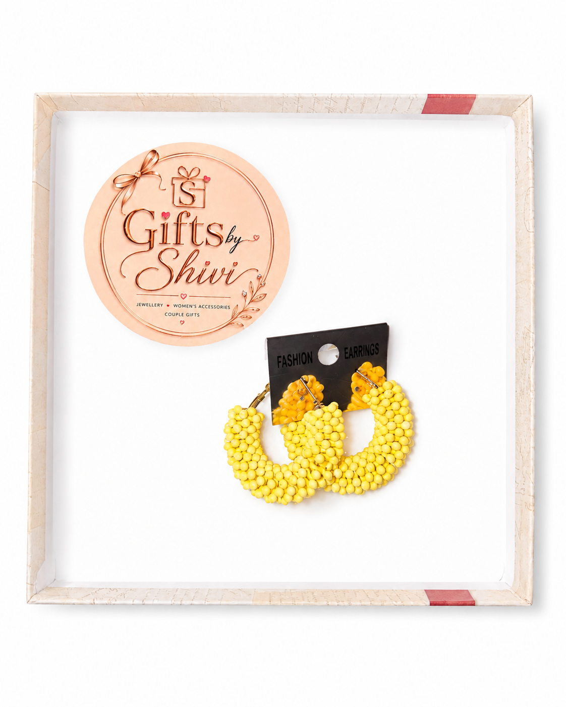 Yellow earrings