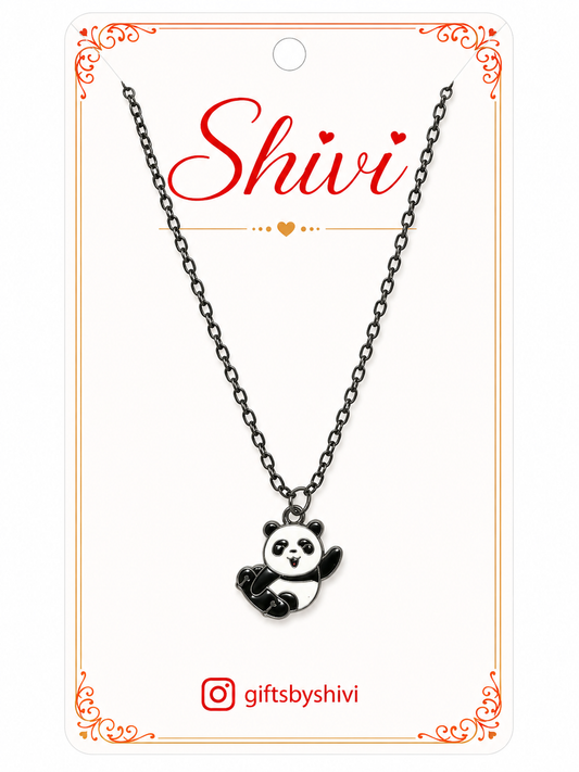 Panda Silver Pendant