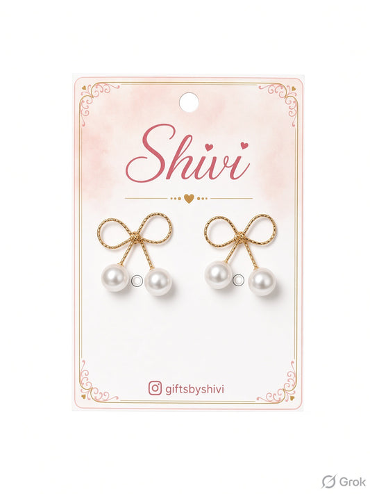 Bow Stud Earrings