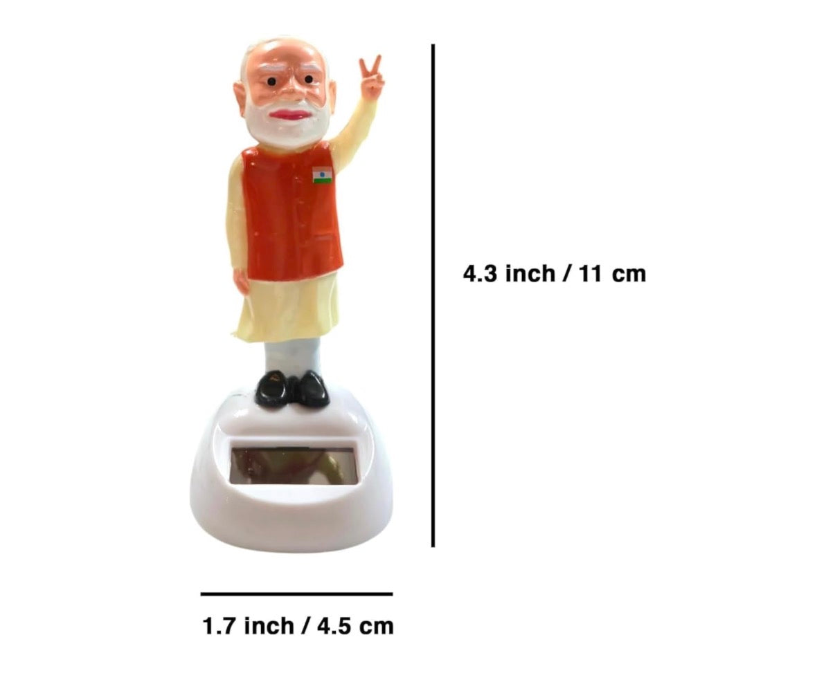 PM Modi Mini Solar Idol for Car Home Office