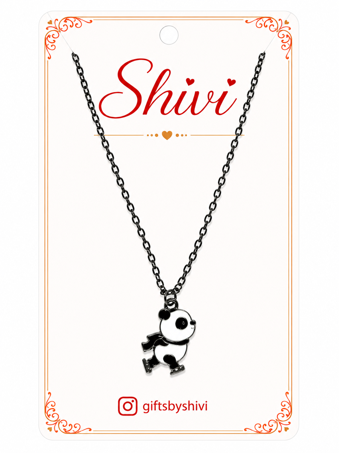 Panda Silver Pendant
