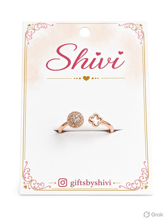 Rose Gold Flower Ring