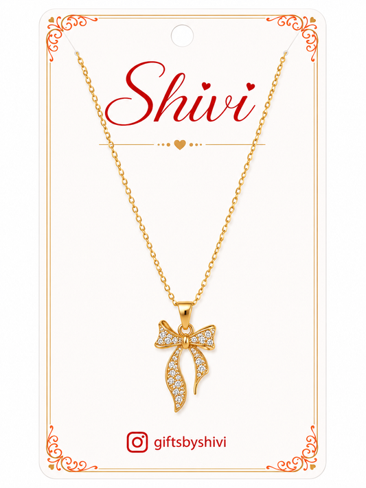 Bow Golden Pendant