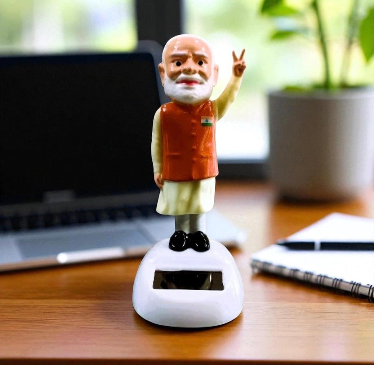 PM Modi Mini Solar Idol for Car Home Office