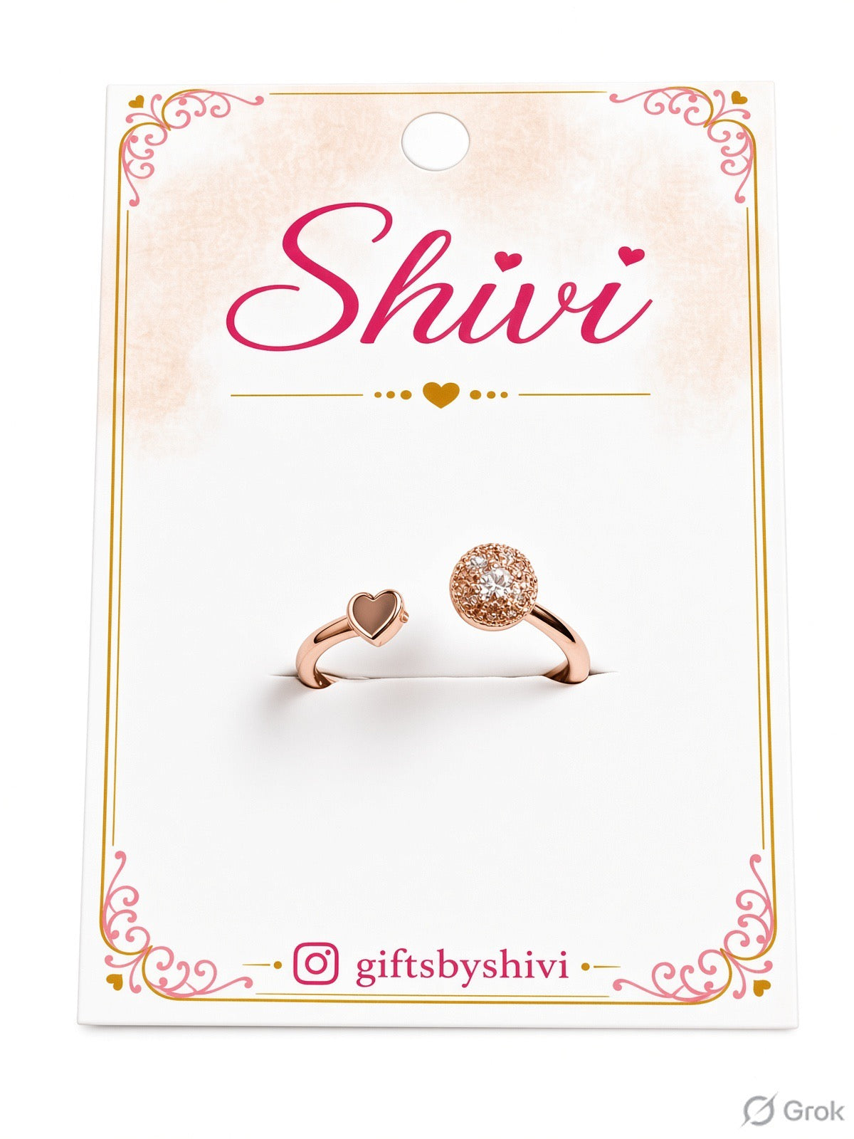 Rose Gold Heart Ring