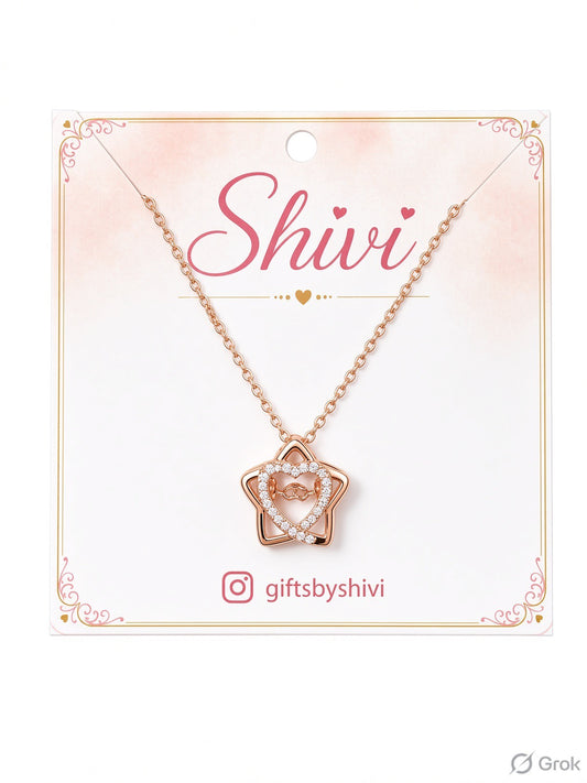 Premium Rose Gold Gem Pendant