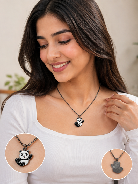 Panda Silver Pendant
