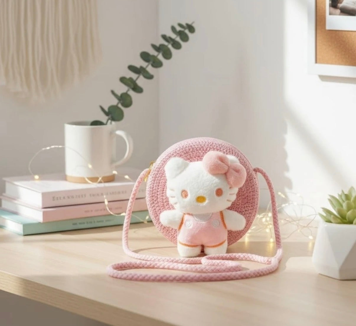 Combo Cute Girls Sling Jute Bag