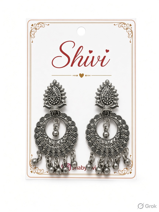 Oxidised Earrings D8