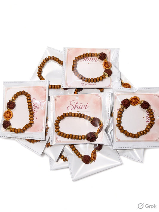 Rudraksh Om Bracelet