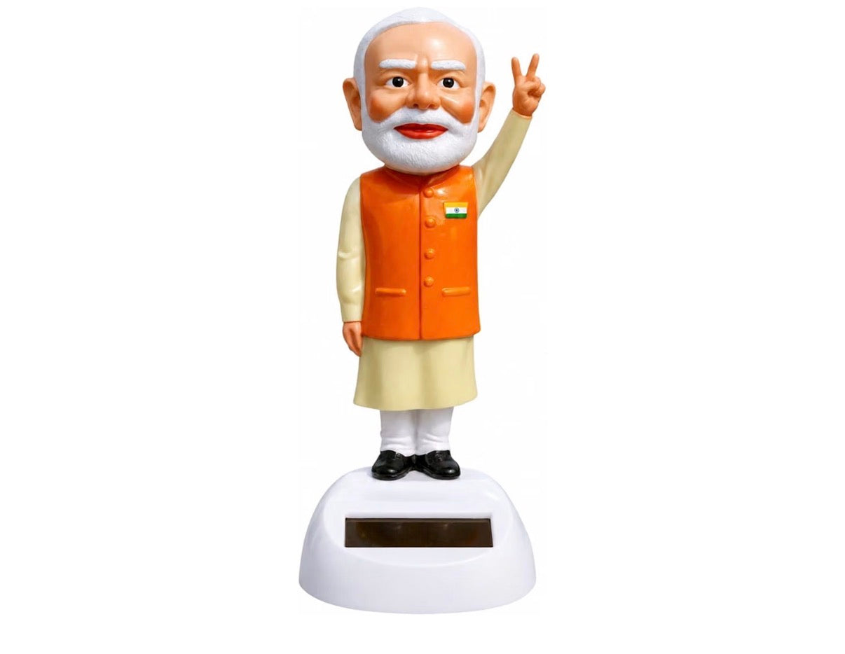 PM Modi Mini Solar Idol for Car Home Office
