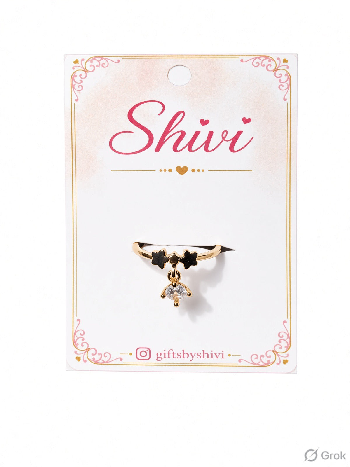 Elegant Adjustable Gold Plated Ring