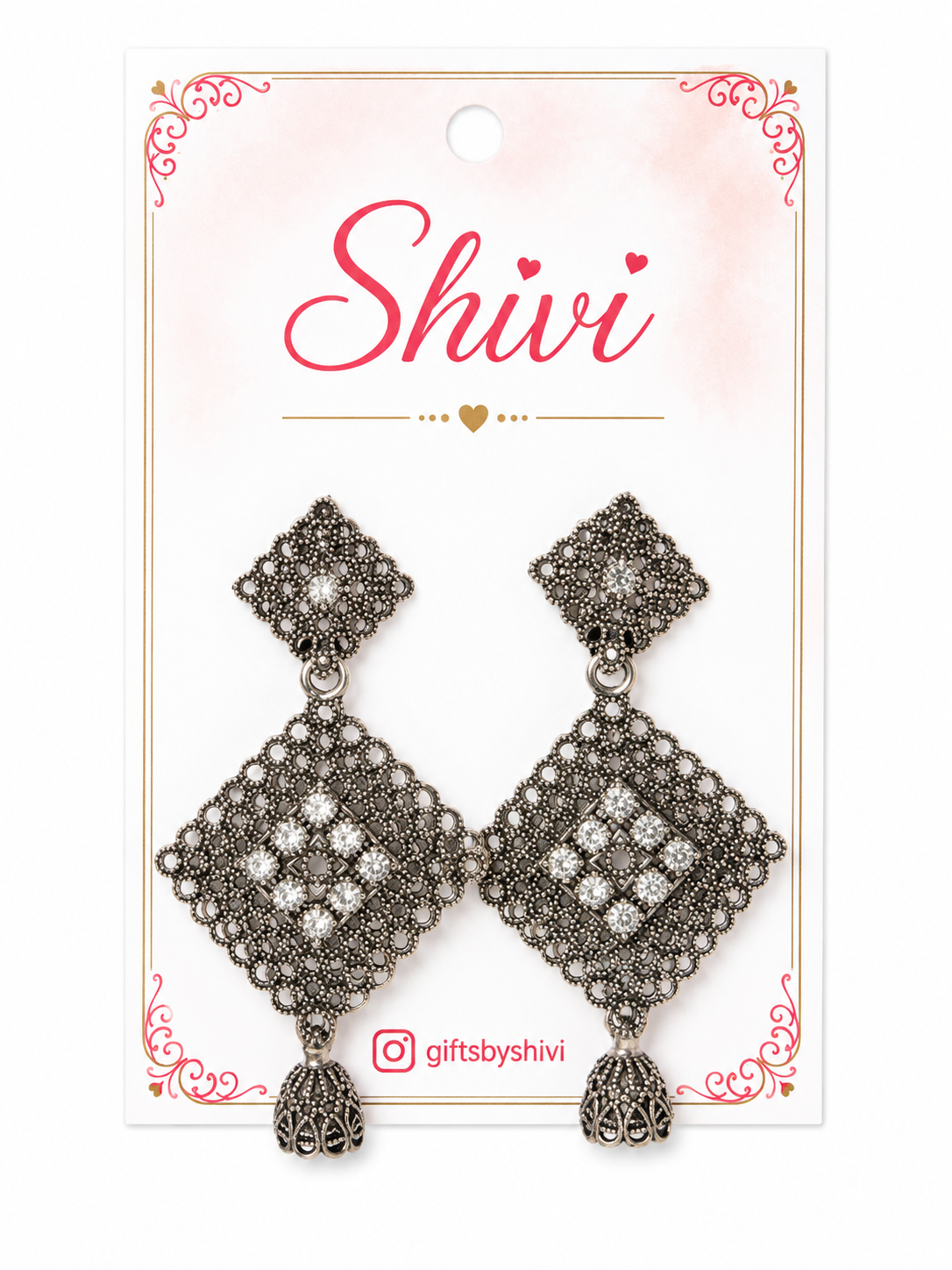 Oxidised Earrings D2