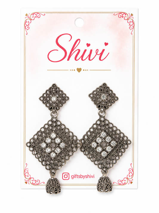 Oxidised Earrings D2