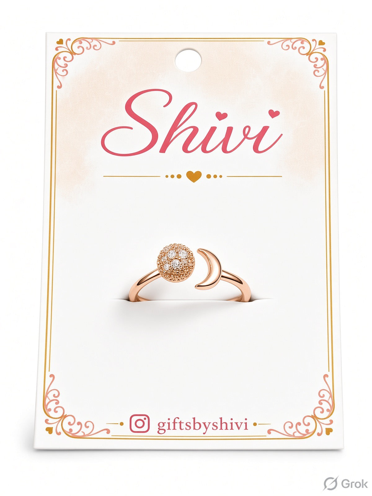 Rose Gold Flower Ring