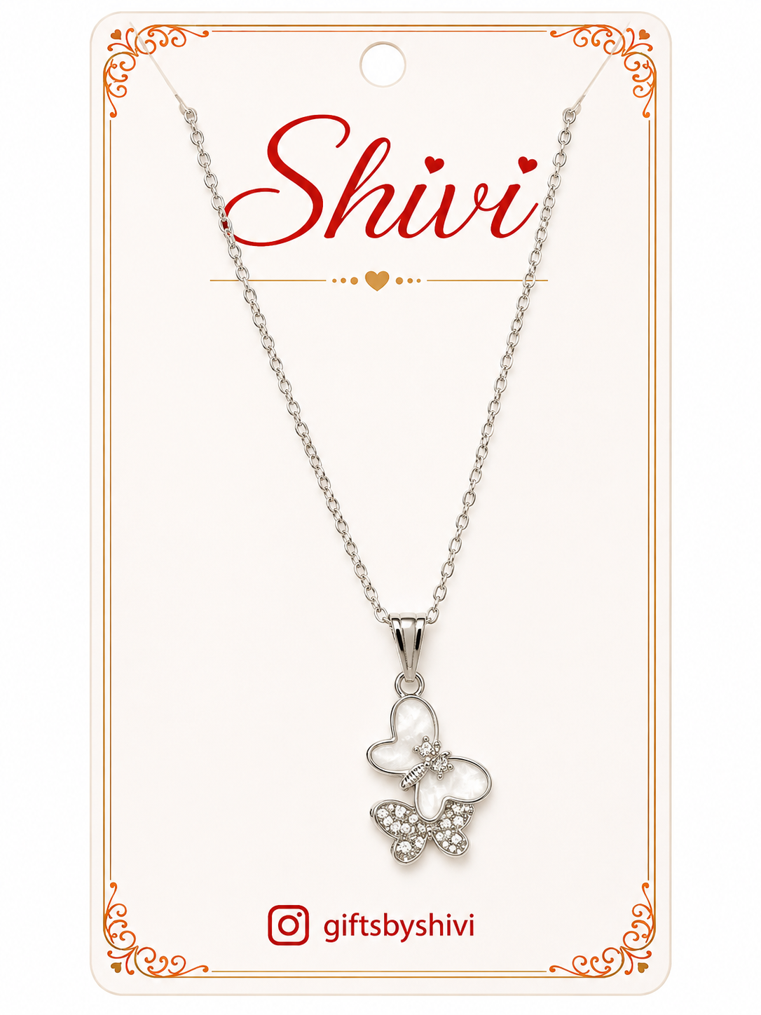 Butterfly Silver Pendant