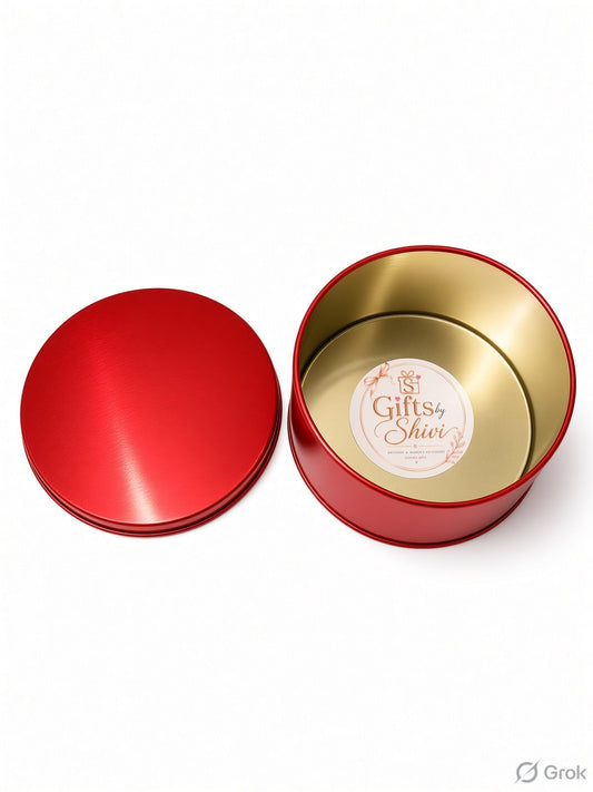 Round Metal Box for Gift