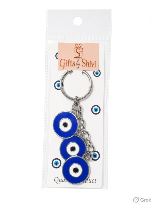 3 Evil Eye Keyring