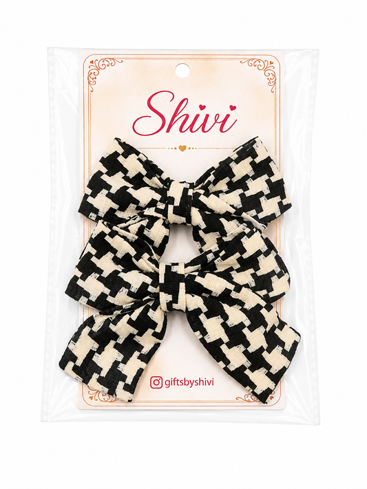 Bow Cotton Clips