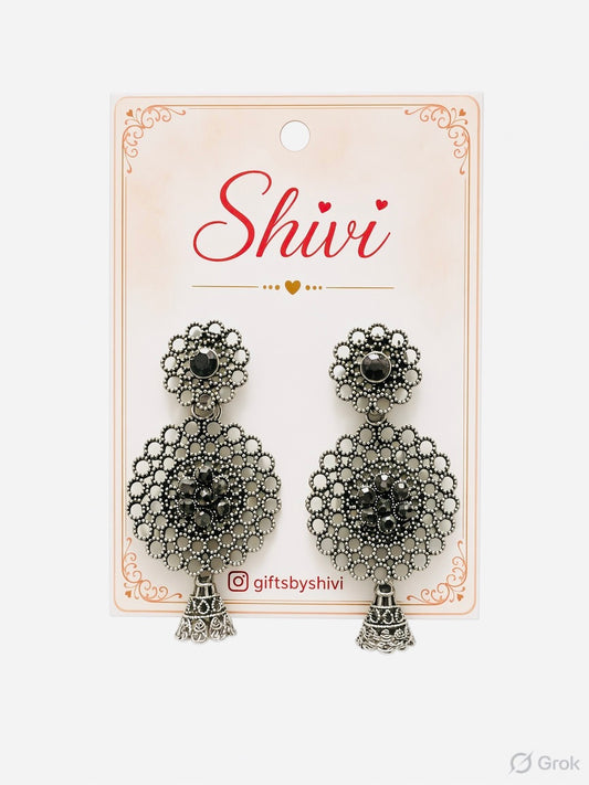 Oxidised Earrings D6