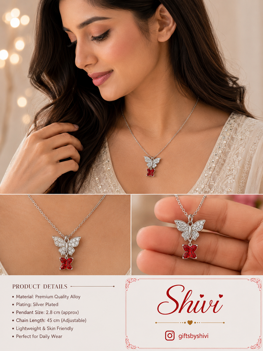 Double Butterfly Pendant